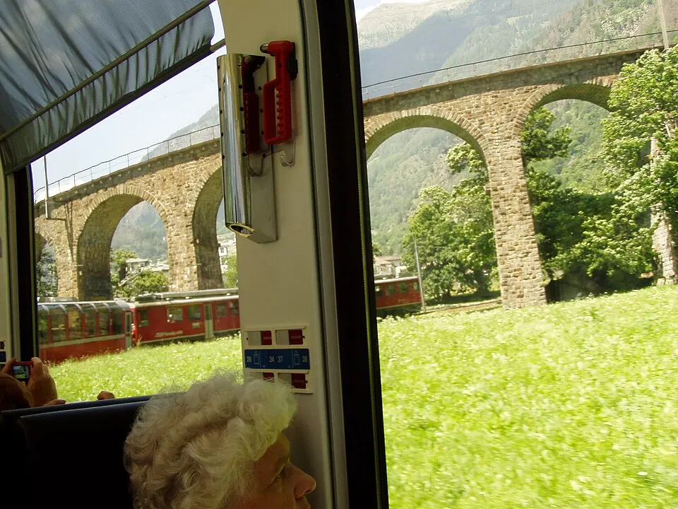 Bernina express Viaduc de Brusio