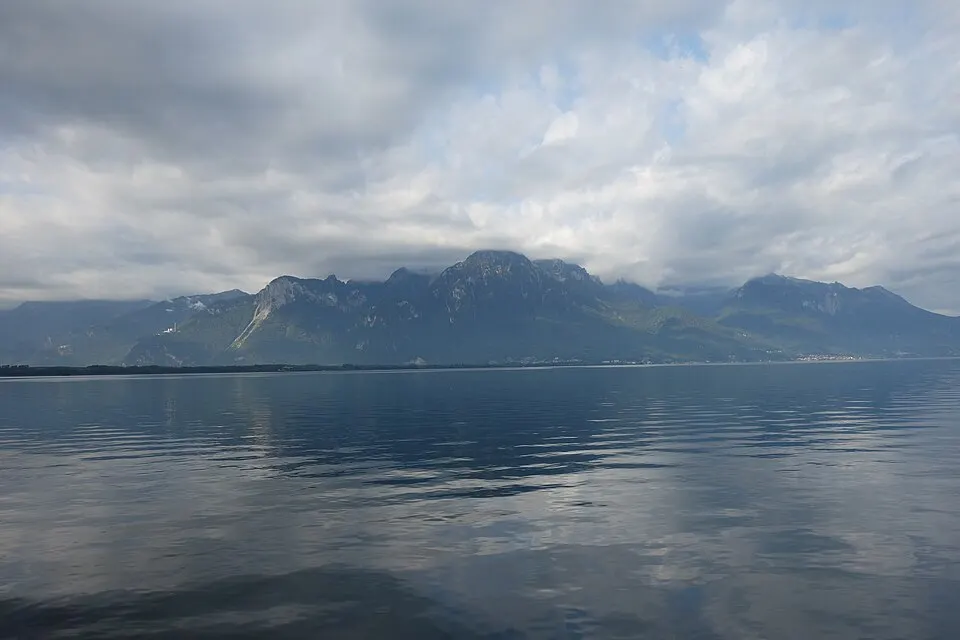 Chablais masiff from Montreaux