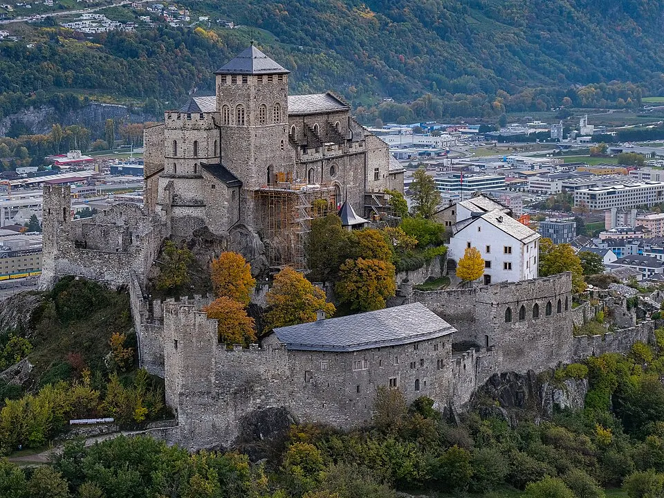 Château de Valère from Tourbillon