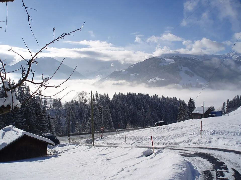 Landscape near Gstaad Zwitserland