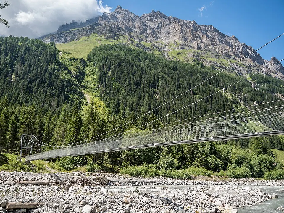Selden Hängebrücke über die Kander, Gasterntal, Kandersteg BE 20220712 jag9889