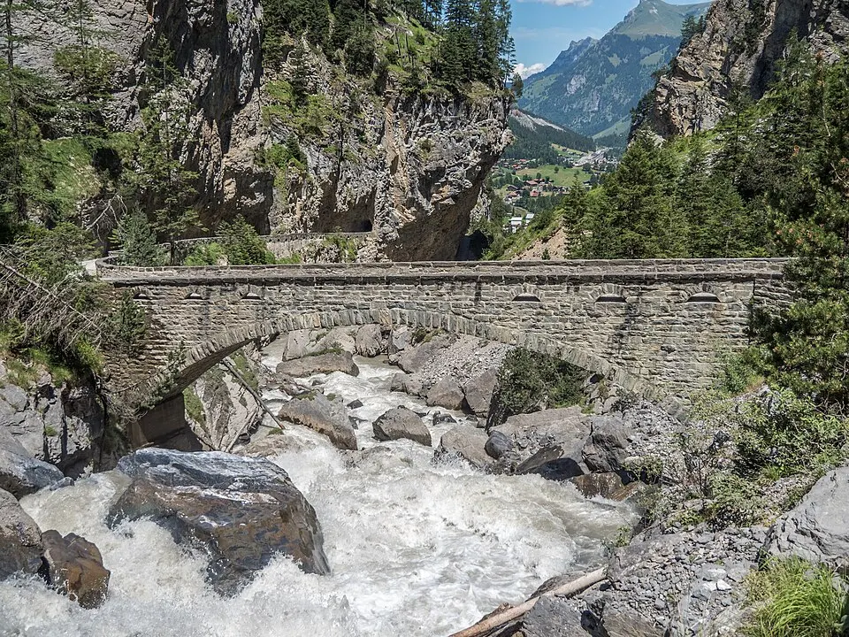 Chlusenbrücke über die Kander, Gasterntal, Kandersteg BE 20220712 jag9889