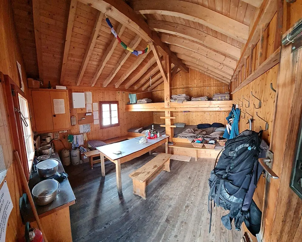 Interiour of Bivouac de l'Aiguillette à la Singla 1