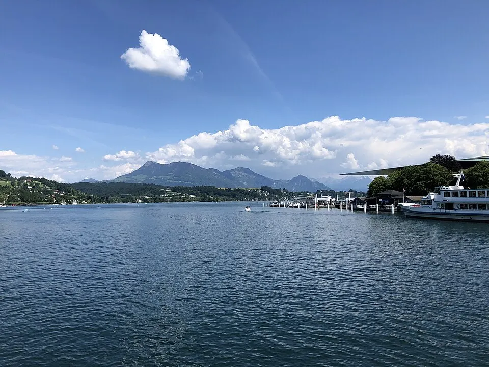 Lake Lucerne — Vierwaldstättersee View from Seebrücke 1
