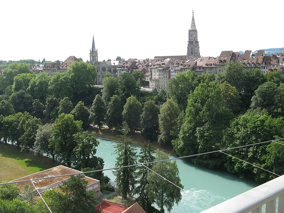 Old City of Bern seen from Kornhausbrücke