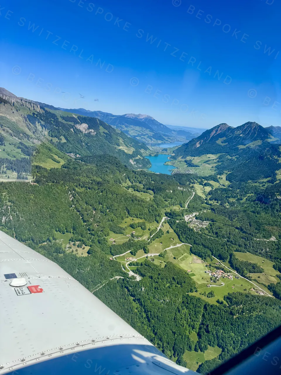 Brünig Pass — The Brünig and the Lungernsee from the air