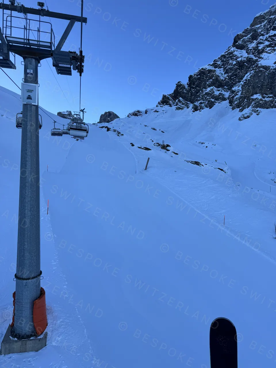 Engelberg-Titlis — Jochpass chairlift on a January morning