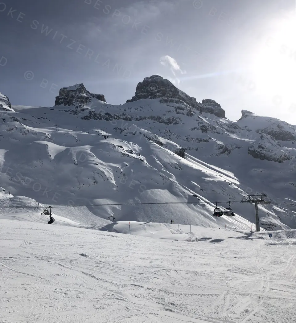 Engelberg-Titlis — The Jochpass pistes above Engelberg