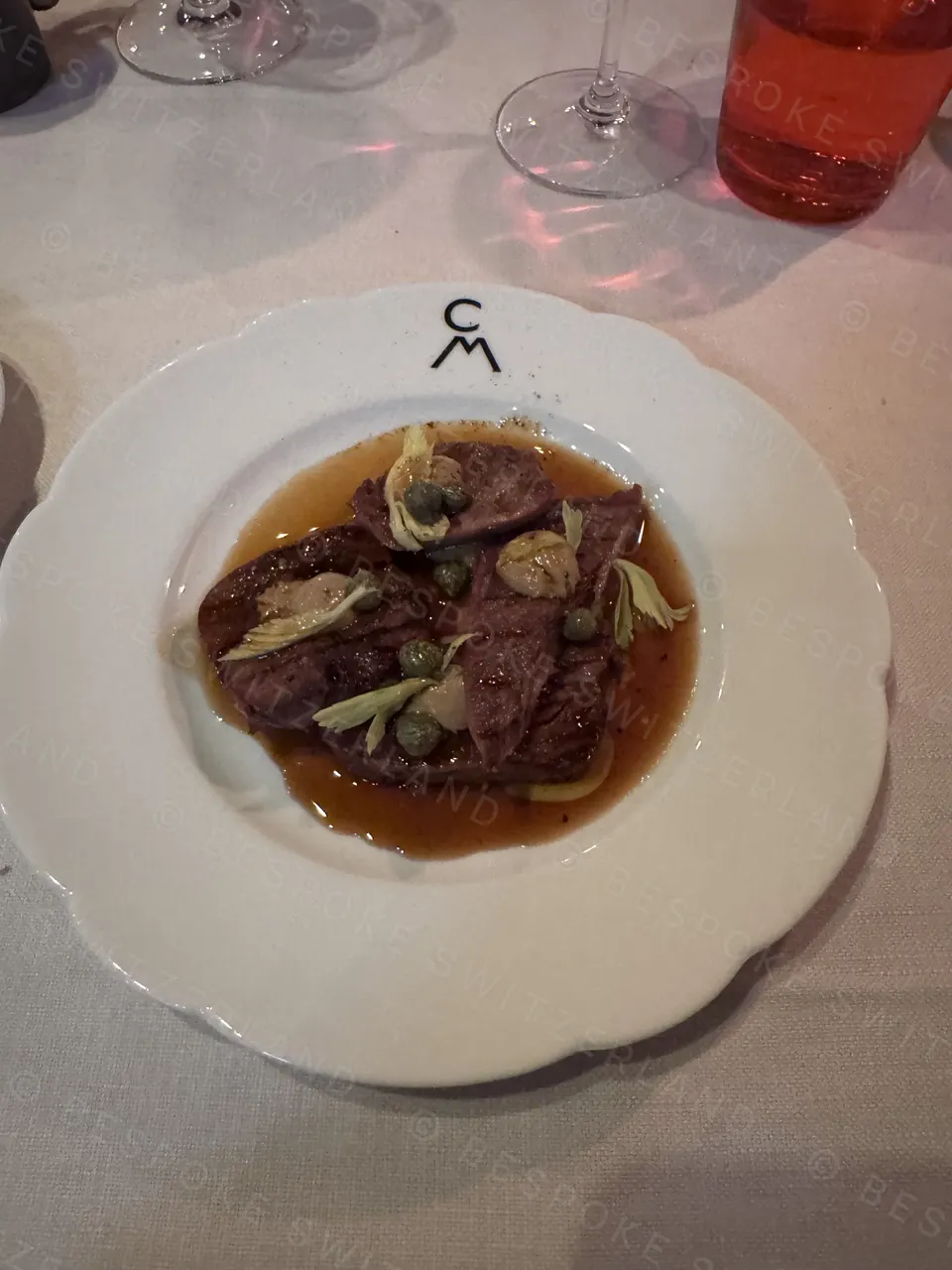 Hotel Waldhaus — Dinner at the Waldhaus, Sils