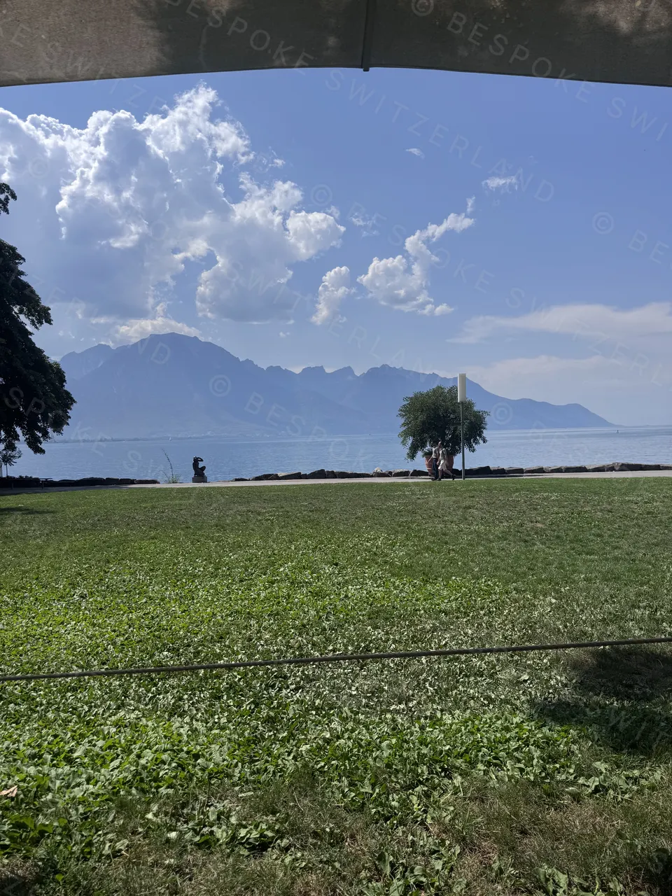 Lake Geneva at Montreux in August