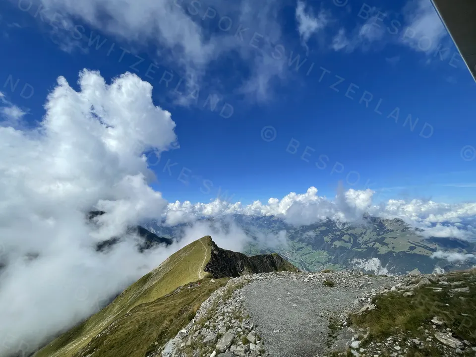 Niesenbahn — The Niesen ridge above the clouds