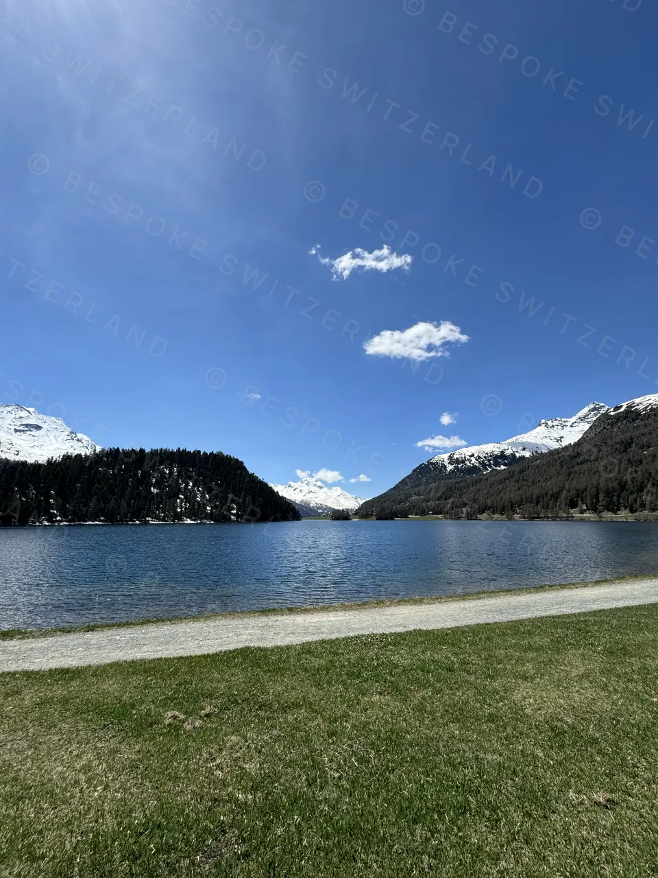 Lake Champfèr, Engadin — Lake Champfèr in May