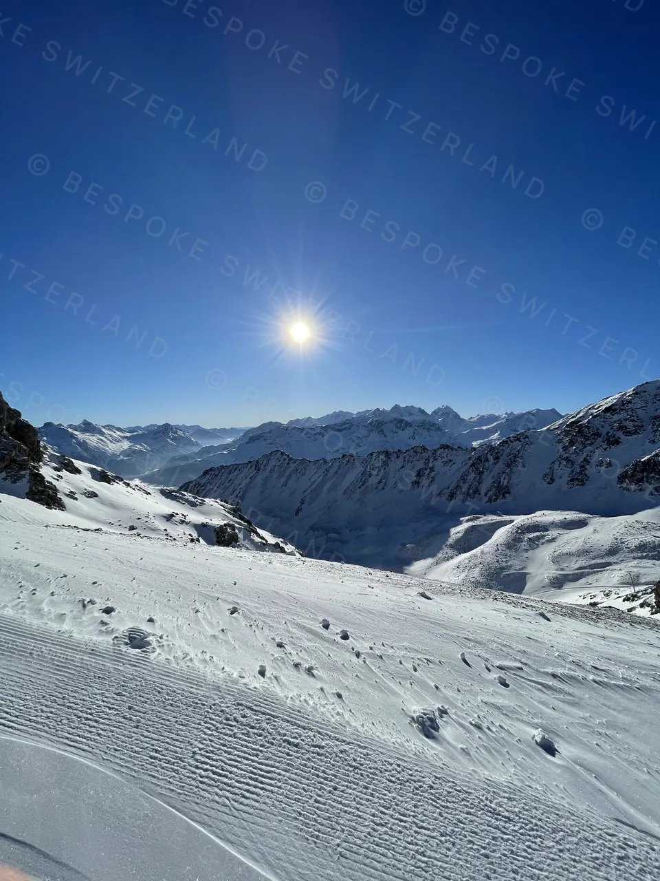 St. Moritz — Below Piz Nair, early morning