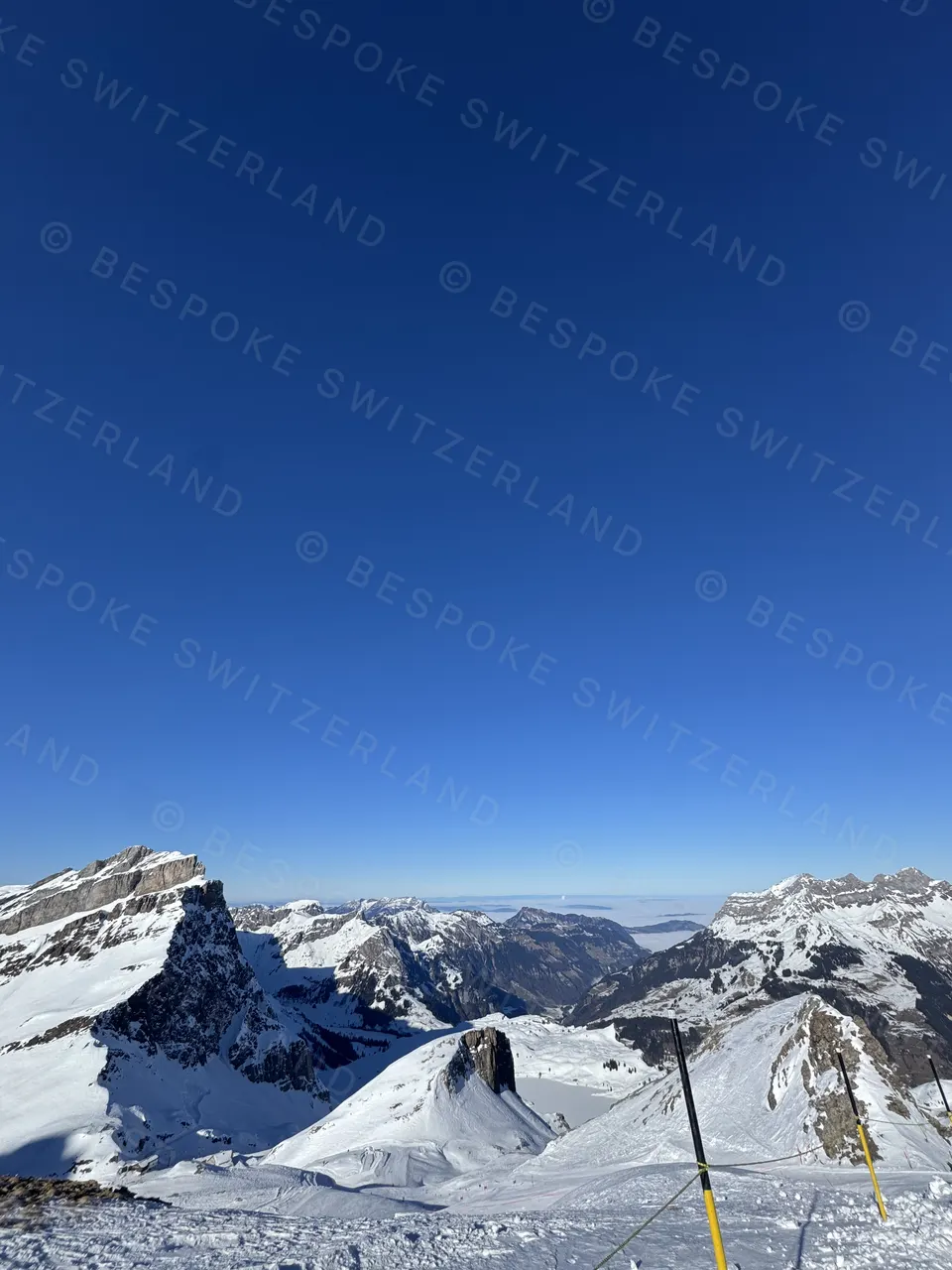 Titlis Rotair — Trübsee and the peaks in January