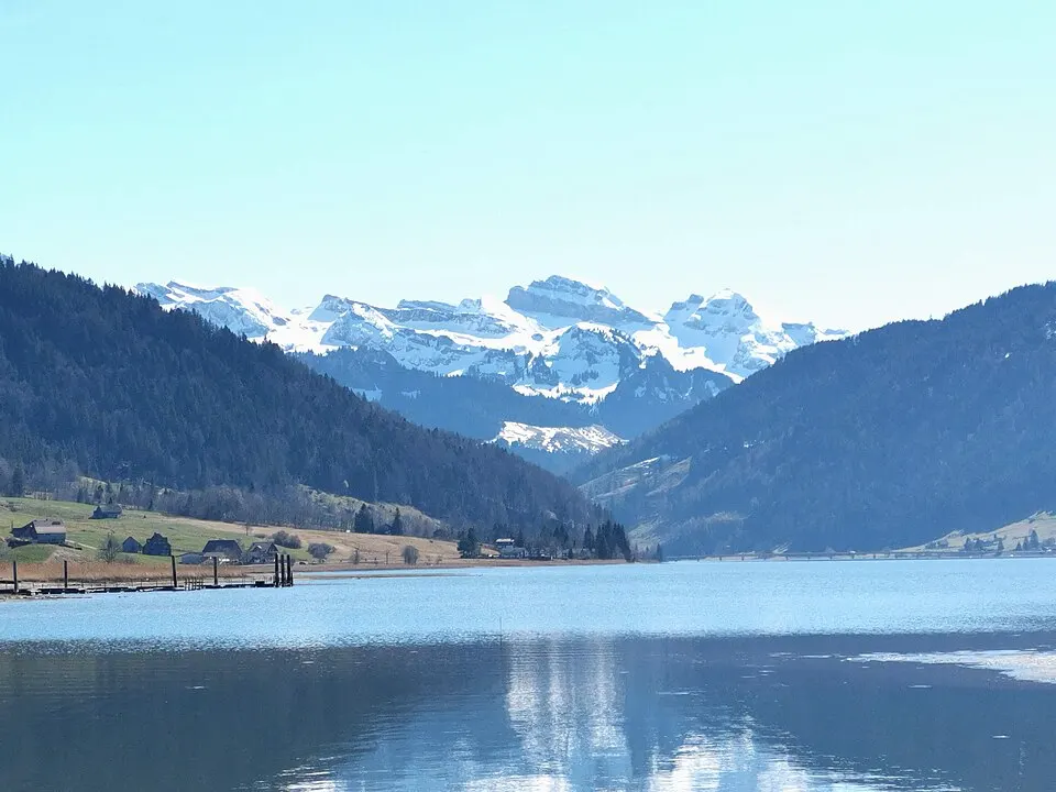 Sihlsee lake of Switzerland