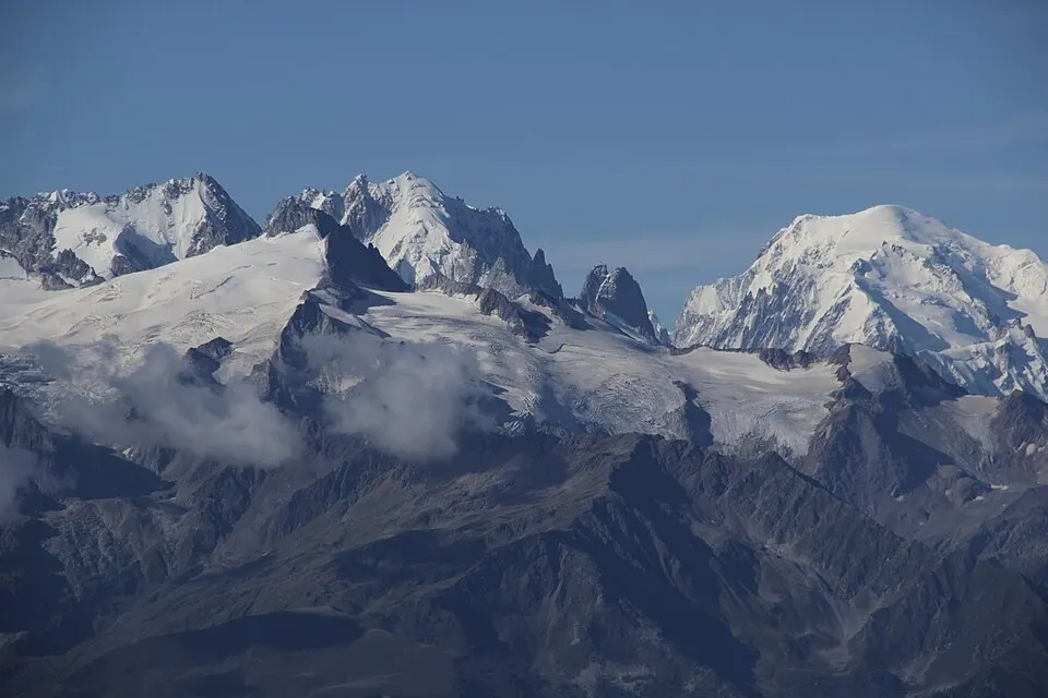 Trient Glacier — Aiguille du Chardonnet, Plateau du Trient, Aiguille Verte, Glacier des Grands and Mont Blanc (20508694825)